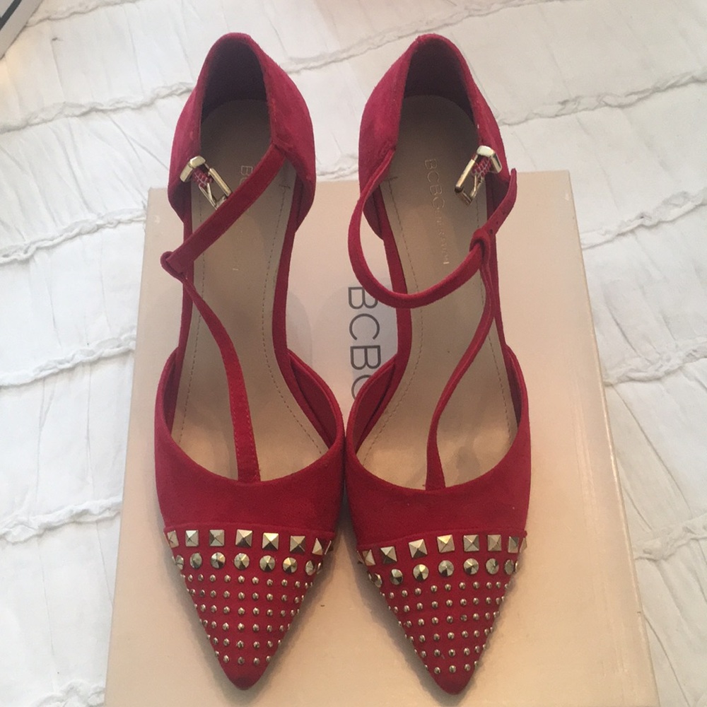 BCBG strappy heals